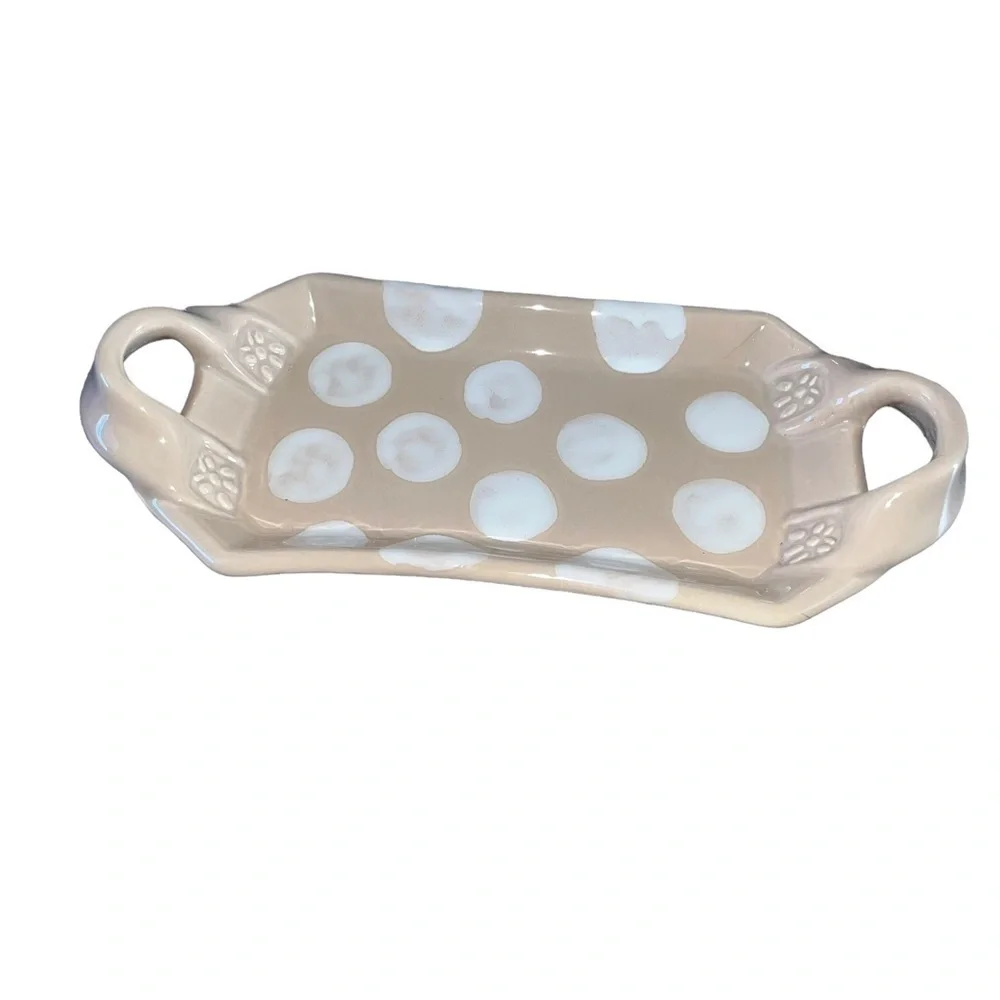 Grasslands Road Polka Dot Trinket Tray